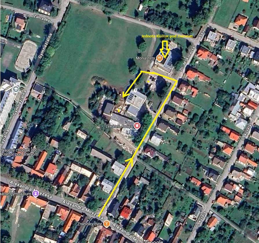 Kde nás nájdete - Rehabilitácia Kláštor